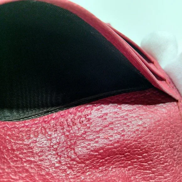 100% Authentic Gucci GG Ophidia Bifold Red Leather Leather - Picture 8 of 9